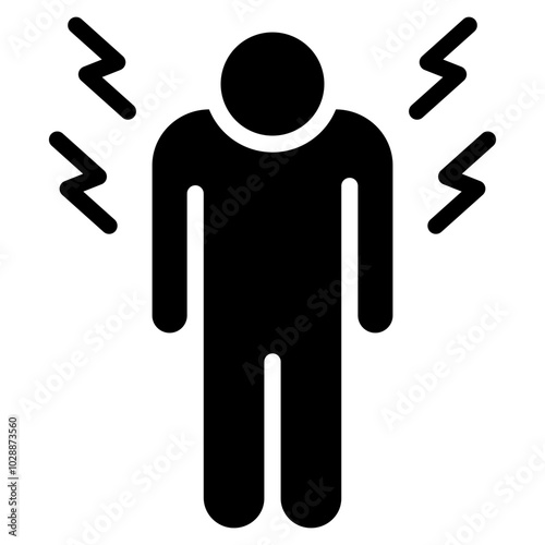 Pain icon vector image. Can be used for Skin Burns.