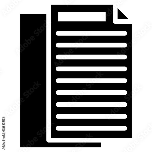 Paper icon vector image. Can be used for Raw Metrial.