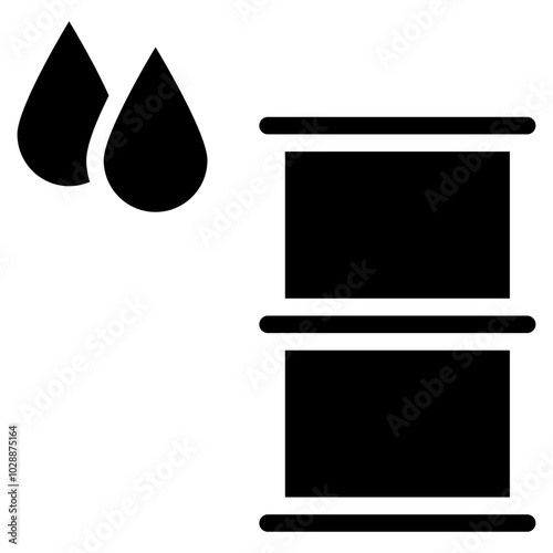 Oil icon vector image. Can be used for Raw Metrial.