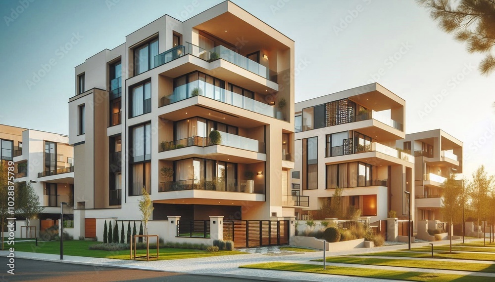 Modern European the residential architecture Modern European the residential architecture