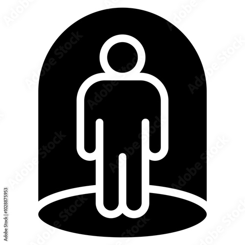Social Isolation icon vector image. Can be used for Bullying in Society.