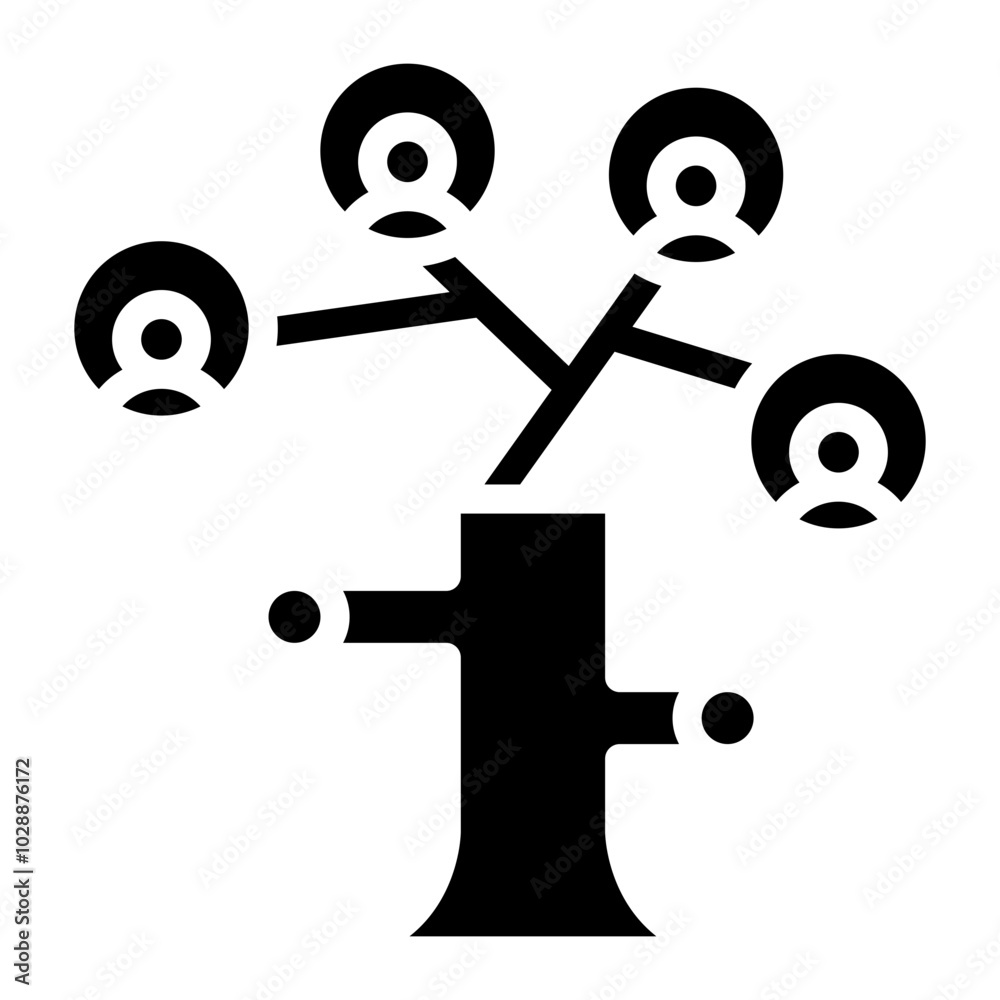 Family Tree icon vector image. Can be used for Inheritance. Family Tree icon vector image. Can be used for Inheritance.