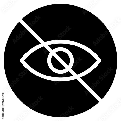 Blurred Vision icon vector image. Can be used for Allergy Symptoms.