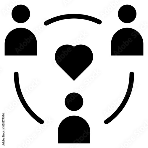 Peers icon vector image. Can be used for Social Relationship.