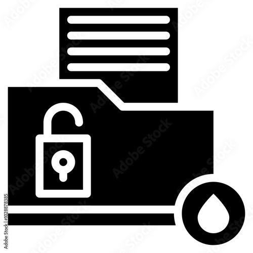 Data Leak icon vector image. Can be used for Compilance and Regulation.