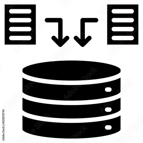 Data Collection icon vector image. Can be used for Market Research.