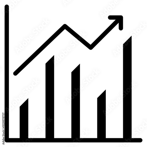 Graph icon vector image. Can be used for Market Research.