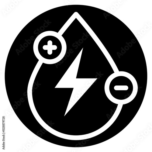 Electrolytes icon vector image. Can be used for Medical Tests.