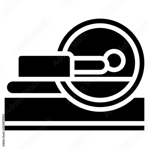 MRI Scan icon vector image. Can be used for Medical Tests.