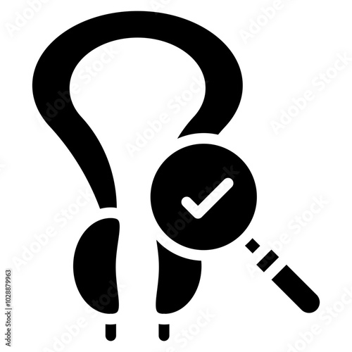 Prostate Exam icon vector image. Can be used for Medical Tests.
