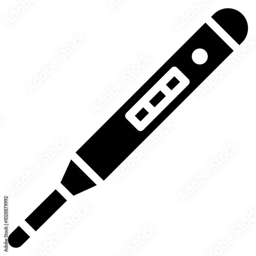 Thermometer icon vector image. Can be used for Medical Tests.