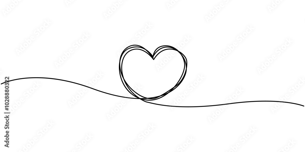Love Frame One continuous Line Drawing, Heart hand drawn square frame. Floral wreath clip art for invitations and greeting cards. Vector illustration isolated on white background, Valentine's Day Love Frame One continuous Line Drawing, Heart hand drawn square frame. Floral wreath clip art for invitations and greeting cards. Vector illustration isolated on white background, Valentine's Day