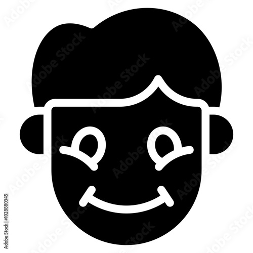 Grateful icon vector image. Can be used for Human Emotions.