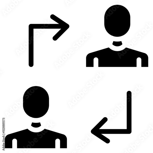 Transfer icon vector image. Can be used for Data Science.