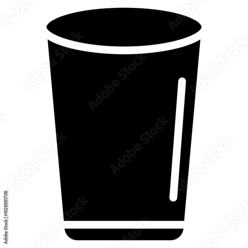Empty Cup icon vector image. Can be used for Burnout.