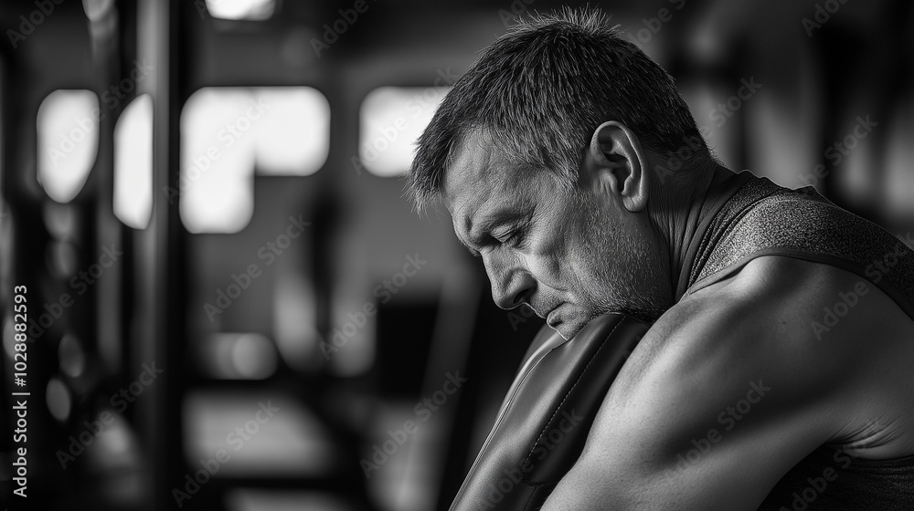 The focus is on the pain experienced in different parts of the human body caused by exercise in the gym. Generative AI Illustration. The focus is on the pain experienced in different parts of the human body caused by exercise in the gym. Generative AI Illustration.