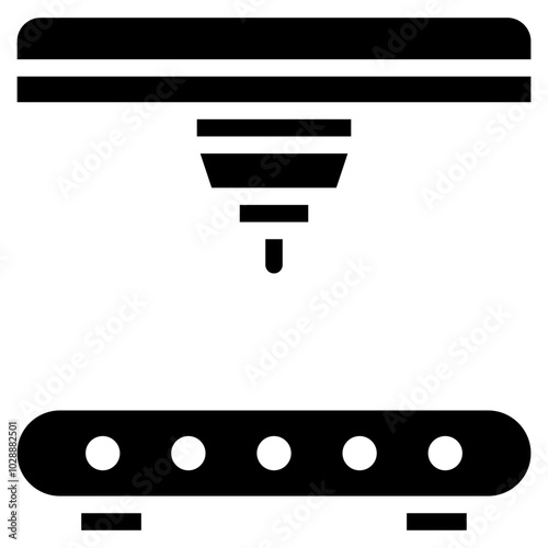 Slika na platnu Bed Leveling icon vector image. Can be used for 3d Printing.