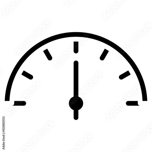 Speed icon vector image. Can be used for 3d Printing.