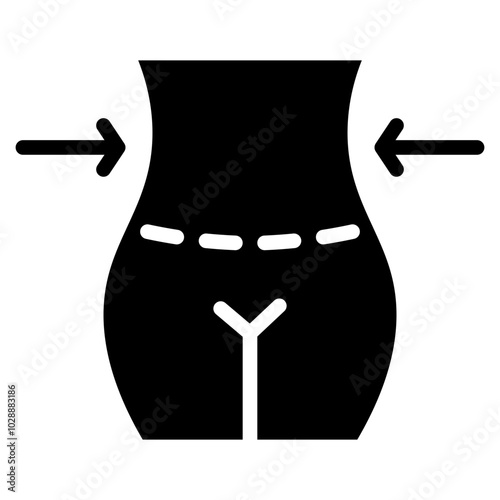 Liposuction icon vector image. Can be used for Plastic and Cosmetic Surgery.