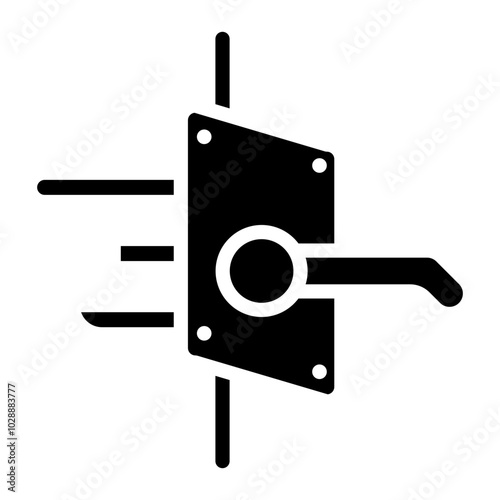 Residential locksmith icon vector image. Can be used for Locksmith.