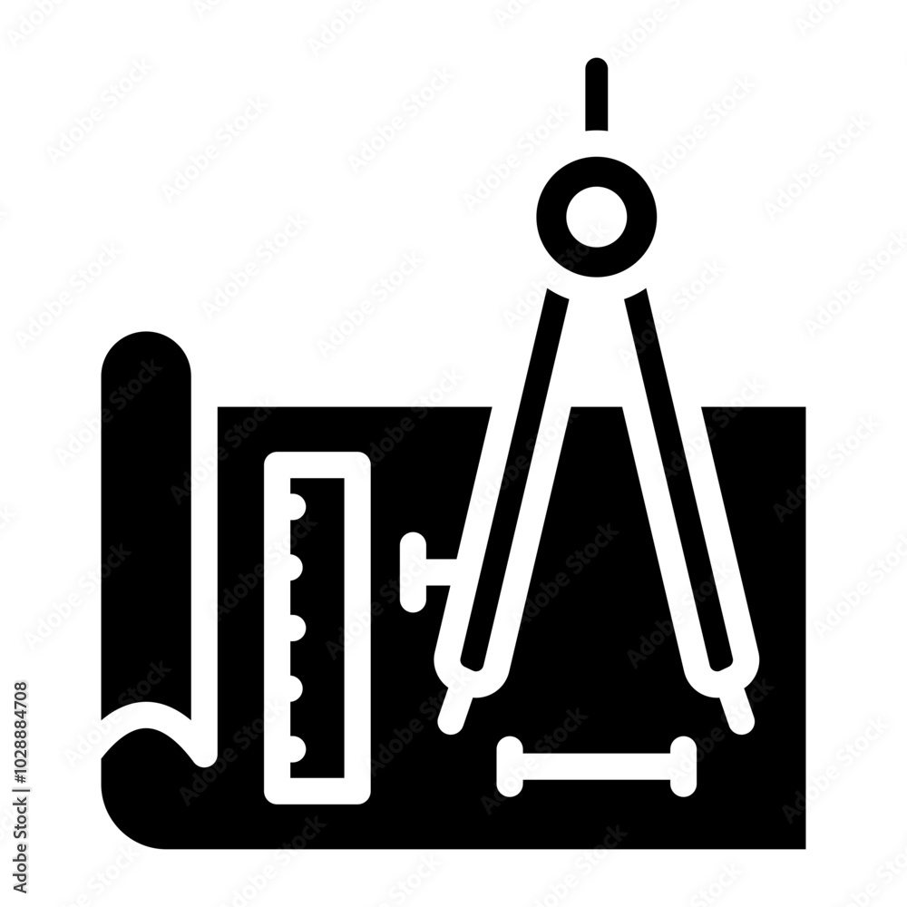 Technical Drawing icon vector image. Can be used for Engineer in Mechanics. Technical Drawing icon vector image. Can be used for Engineer in Mechanics.
