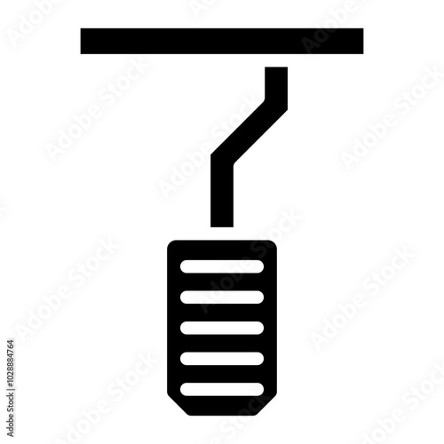 Accelerator Pedal icon vector image. Can be used for Driving School.