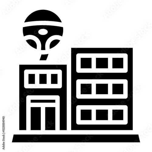 Driving School icon vector image. Can be used for Driving School.