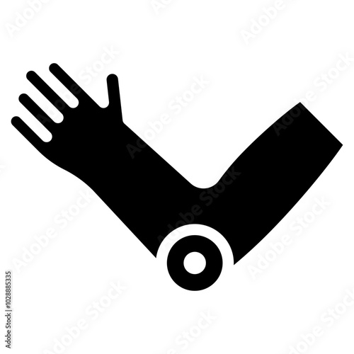 Elbow Pain icon vector image. Can be used for Body Ache.