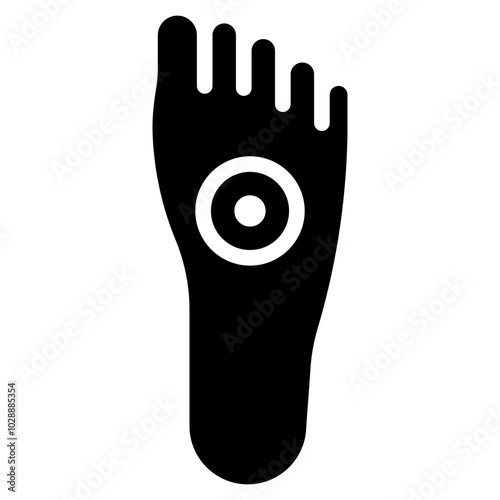 Foot Pain icon vector image. Can be used for Body Ache.