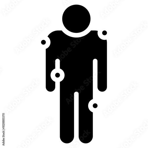 Fibromyalgia icon vector image. Can be used for Body Ache.