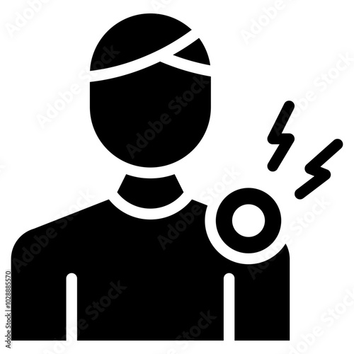 Soreness icon vector image. Can be used for Body Ache.