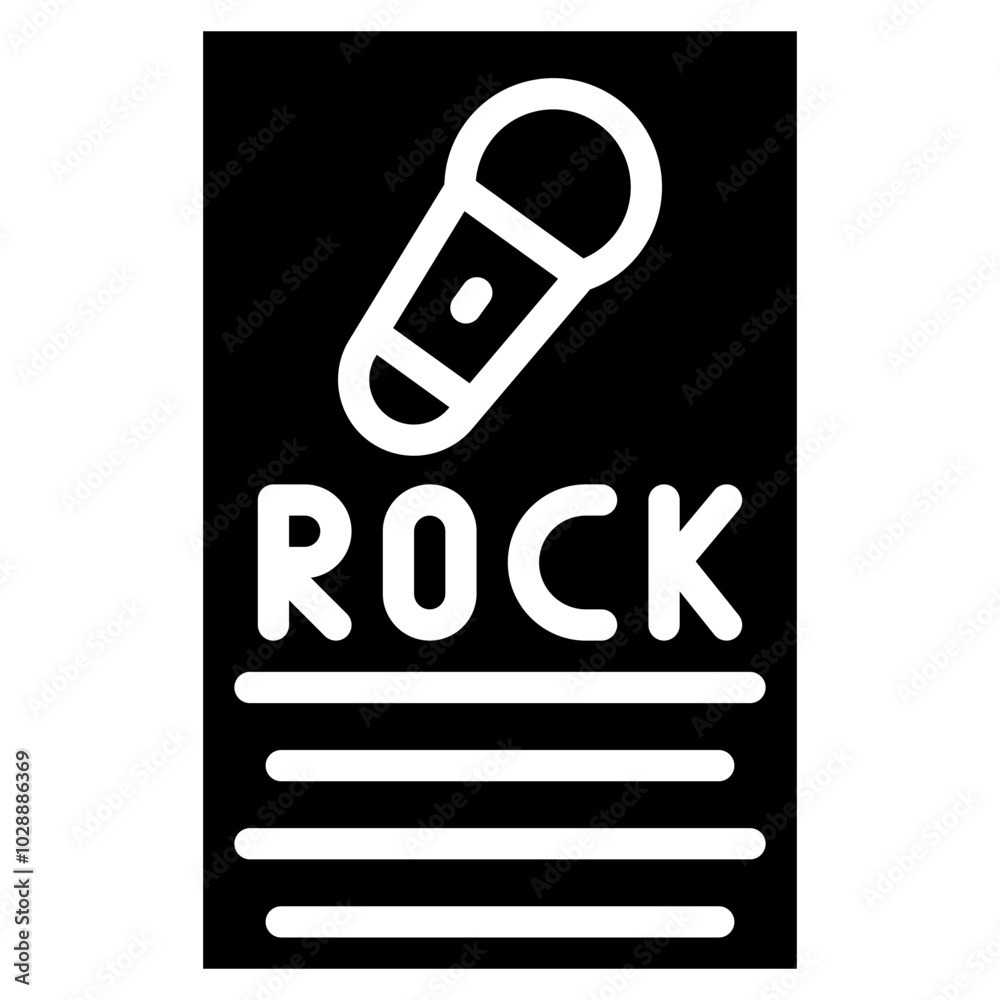 Rock Documentary icon vector image. Can be used for Rock and Roll. Rock Documentary icon vector image. Can be used for Rock and Roll.