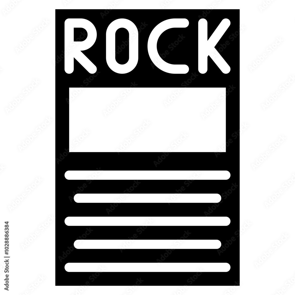 Rock Magazine icon vector image. Can be used for Rock and Roll. Rock Magazine icon vector image. Can be used for Rock and Roll.