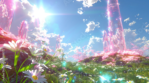 cyber glass flower