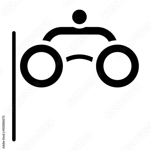 Binoculars icon vector image. Can be used for Cruiser.