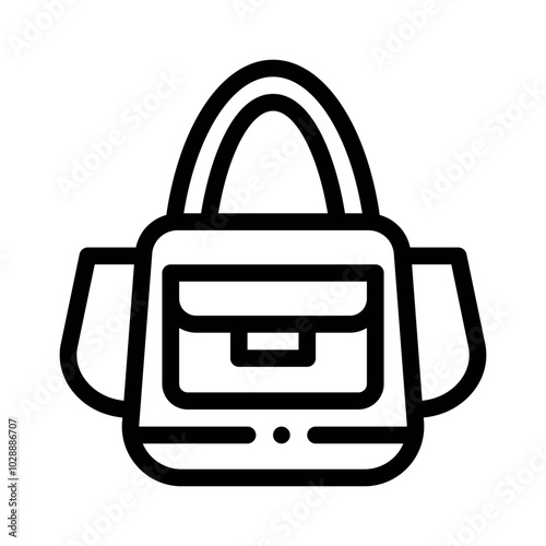 Baby Diaper Bag line icon