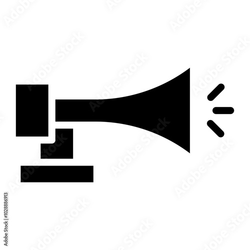 Ship Horn icon vector image. Can be used for Cruiser.
