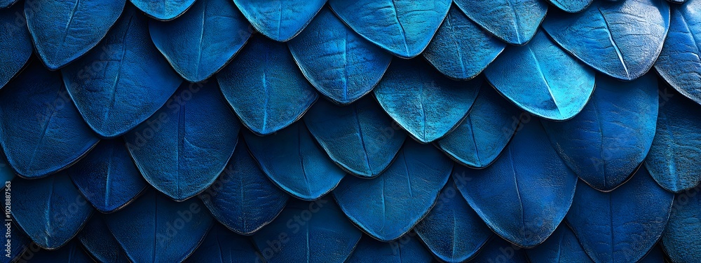 Blue dragon scales, seamless texture, blue color gradient Blue dragon scales, seamless texture, blue color gradient