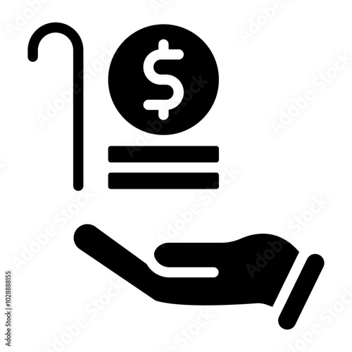 Retirement Fund icon vector image. Can be used for Retirement.