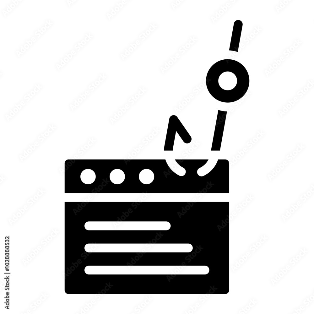 Phishing icon vector image. Can be used for Information Security. Phishing icon vector image. Can be used for Information Security.