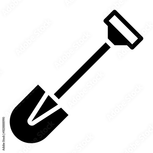 Shovel icon vector image. Can be used for Mining And Crafting.