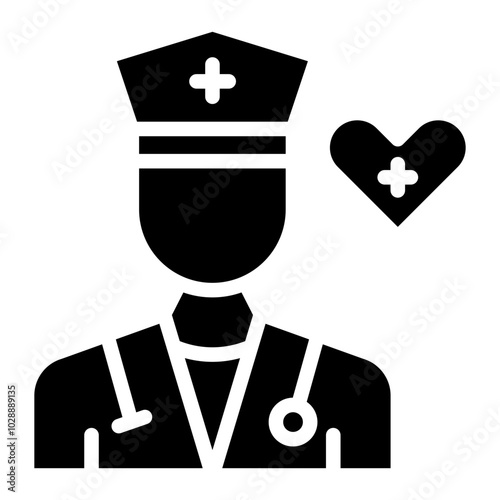 Health Specialist icon vector image. Can be used for Psychiatric Hospitals.