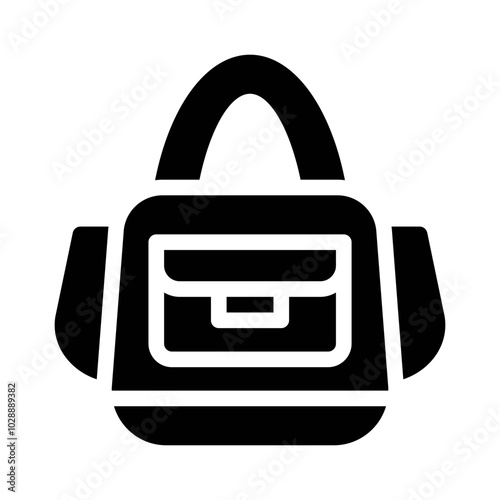 Baby Diaper Bag glyph icon
