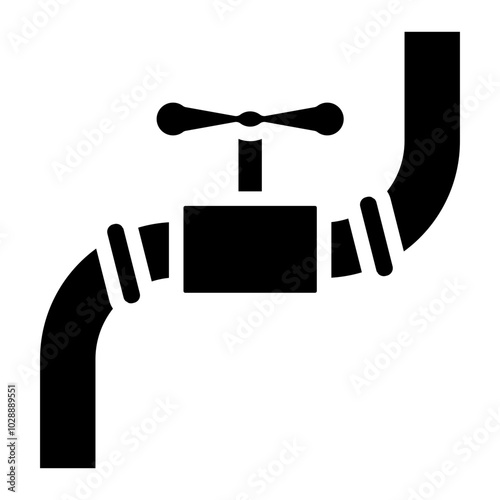 Gas Valve icon vector image. Can be used for Oil And Gas.