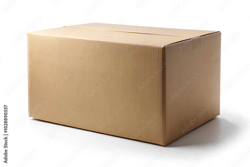 Carton Box Mockup on isolate white background, Clipping path Carton Box Mockup on isolate white background, Clipping path