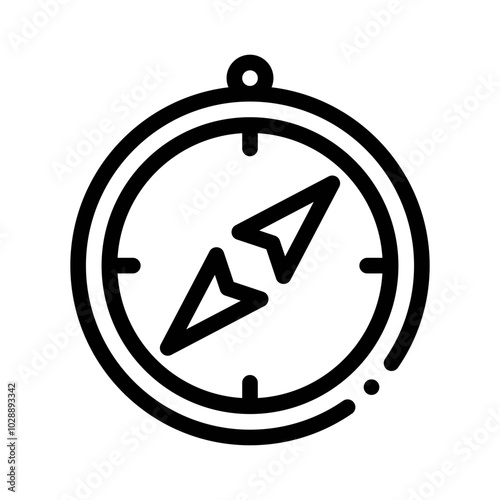 Free Download Compass line icon - GFXLoad