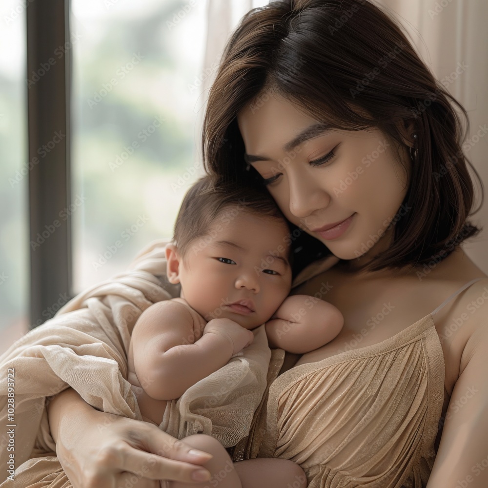 mother with new born child mother with new born child