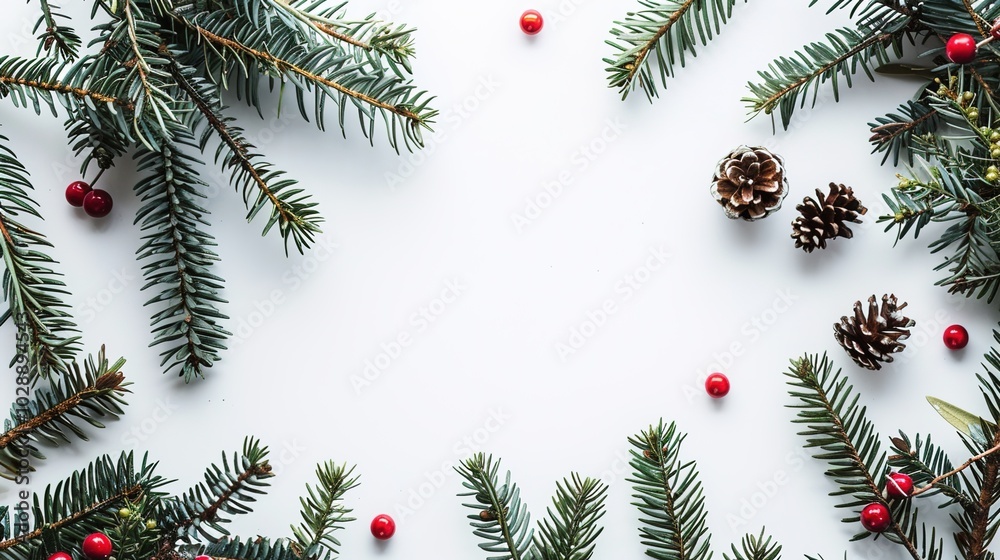 christmas background with christmas branches and decorations christmas background with christmas branches and decorations