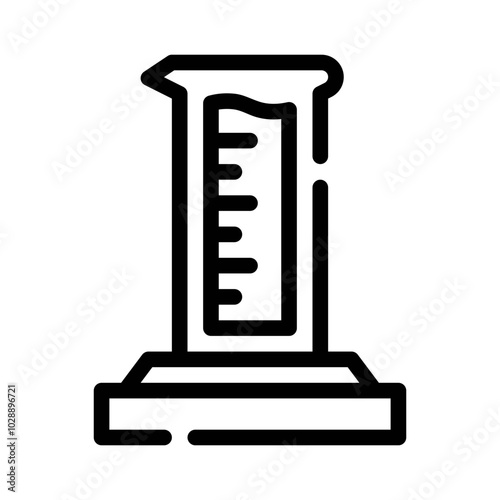 Graduated Cylinder line icon