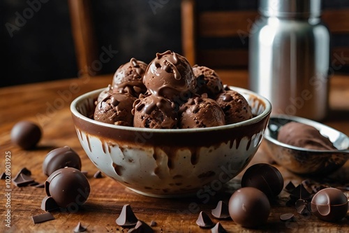 chocolate ice cream photo